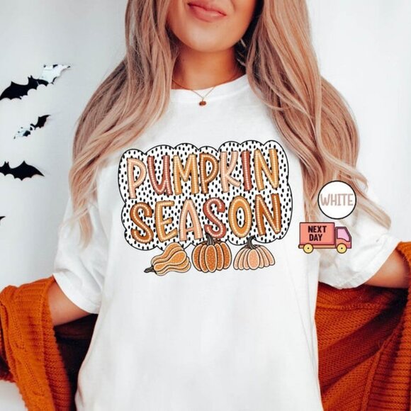 Tops - Pumpkin Season Shirt, Cute Fall T Shirt